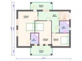 Проект дома К-134: 2-ой  этаж